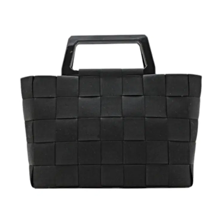 Salvatore Ferragamo Basket Woven Nylon Handbag-Hover-Image