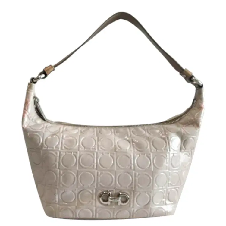 Salvatore Ferragamo AU-22 A 831 Gancini PVC Handbag-Hover-Image