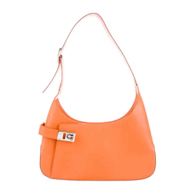 Salvatore Ferragamo Gancini Leather Shoulder Bag