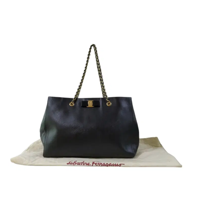 Salvatore Ferragamo Vara Bow Leather Tote