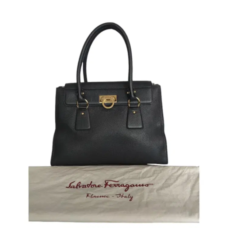 Salvatore Ferragamo Black Lotty Tote-Hover-Image