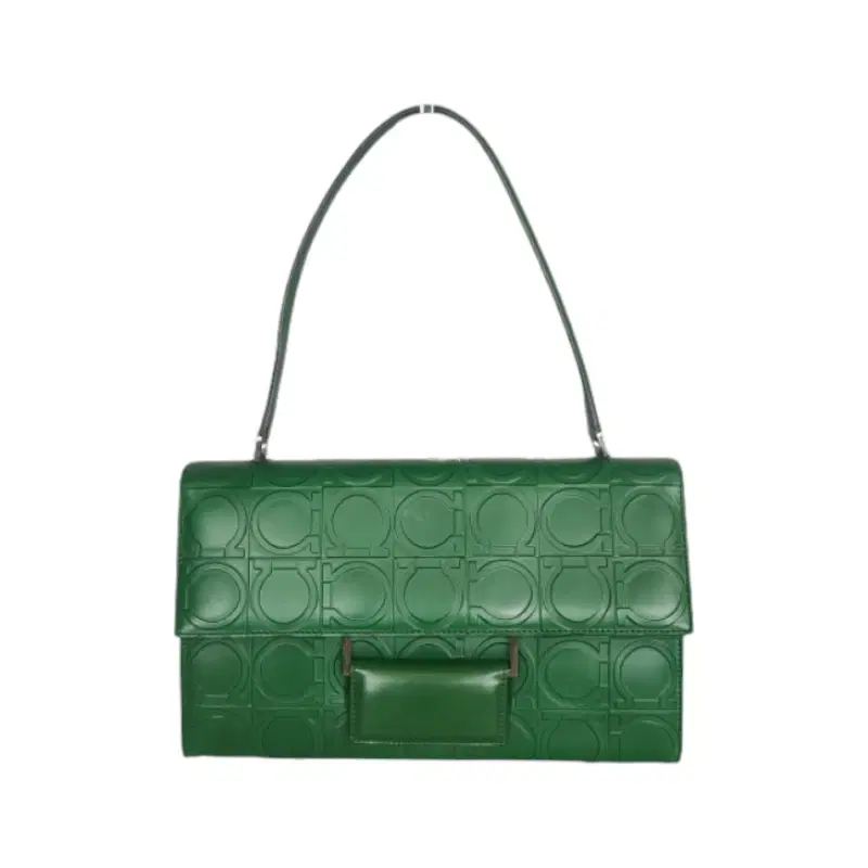 Salvatore Ferragamo Gancini Flap Leather Bag