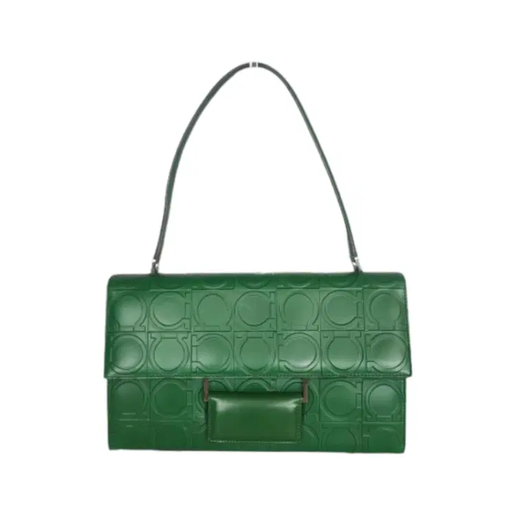 Salvatore Ferragamo Gancini Flap Leather Bag-Hover-Image