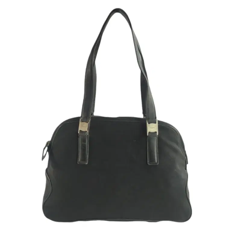 Salvatore Ferragamo Black Nylon Shoulder Bag