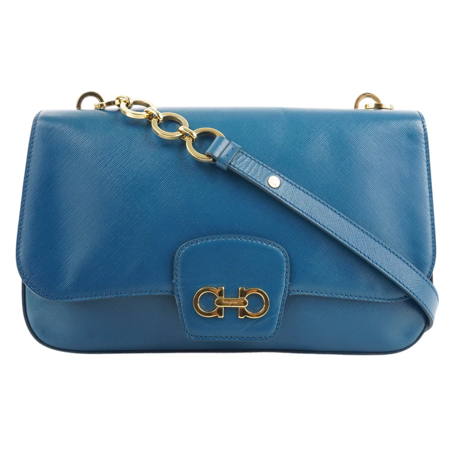 Salvatore Ferragamo Saffiano Leather Shoulder Bag