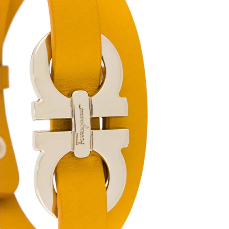 Salvatore Ferragamo Yellow Gancini Bracelet-Hover-Image