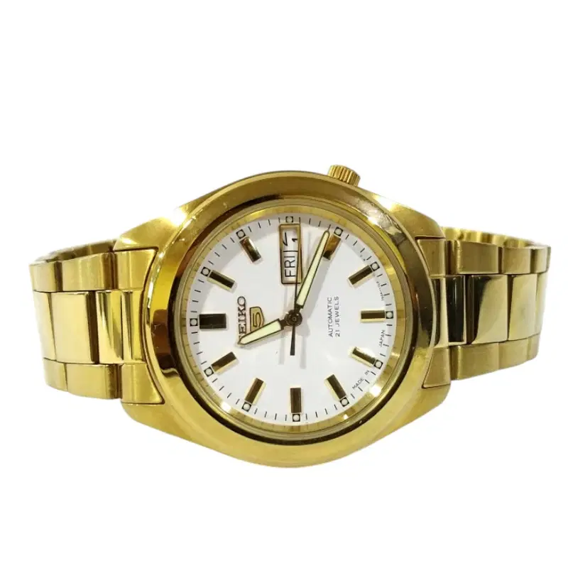 Seiko 5 Automatic 21 Jewels Gold Watch