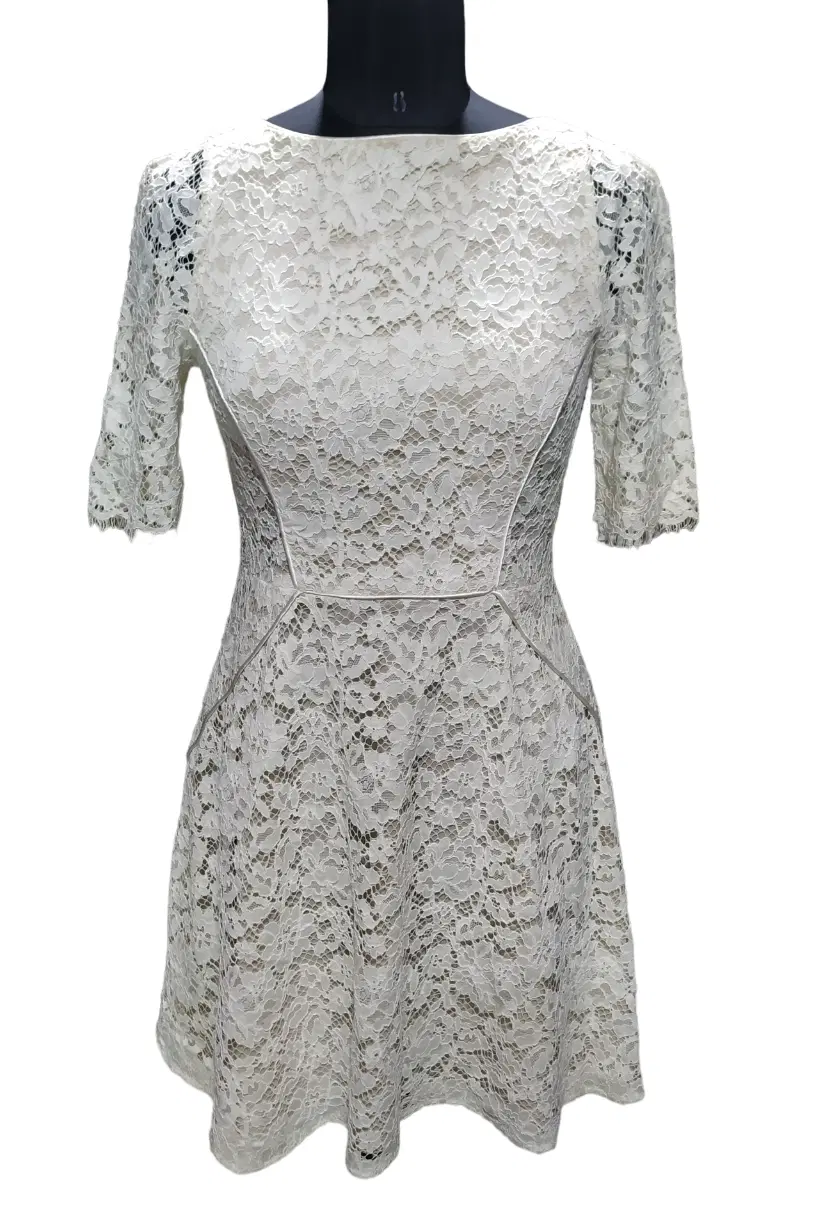 Reiss White Lace Dress