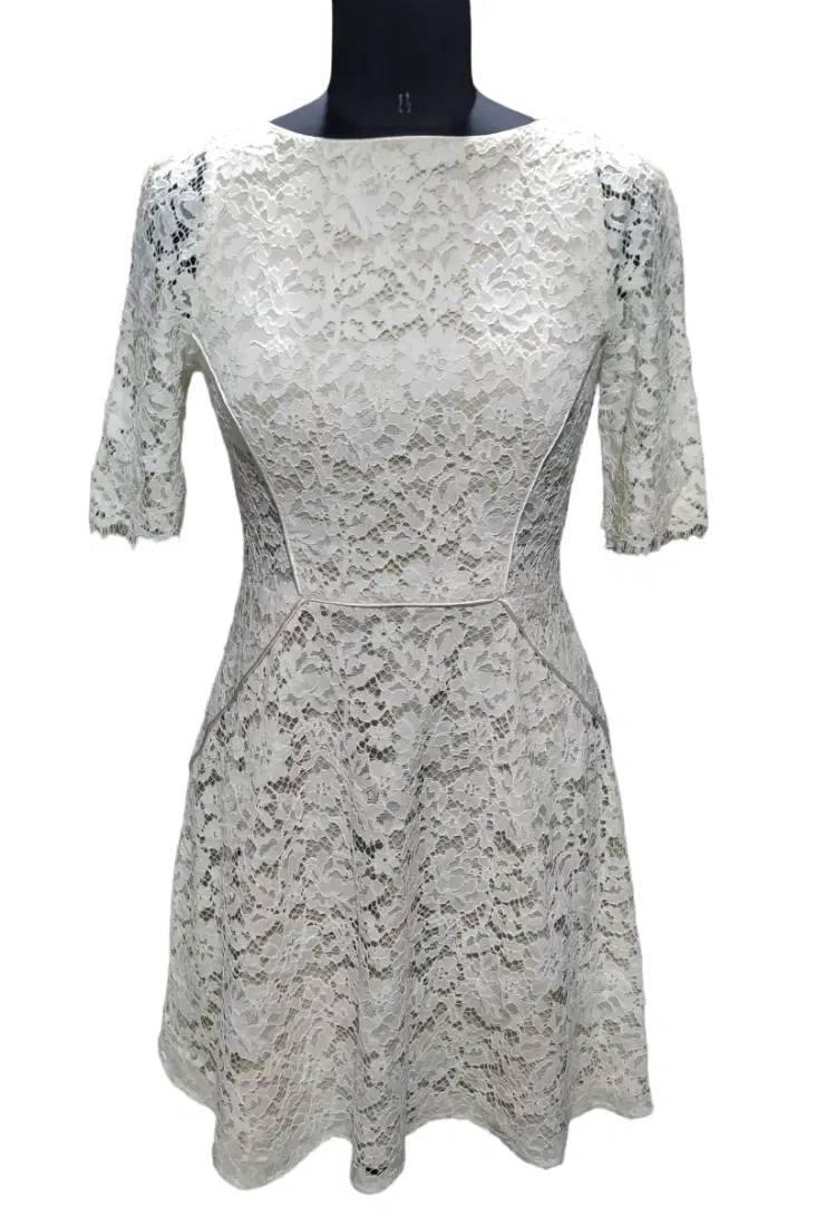 Reiss White Lace Dress-Hover-Image