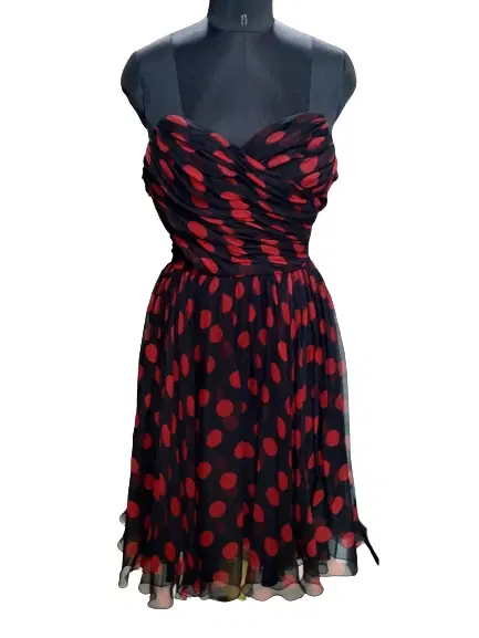 Dolce & Gabbana Strapless Polka-dot Dress-Hover-Image