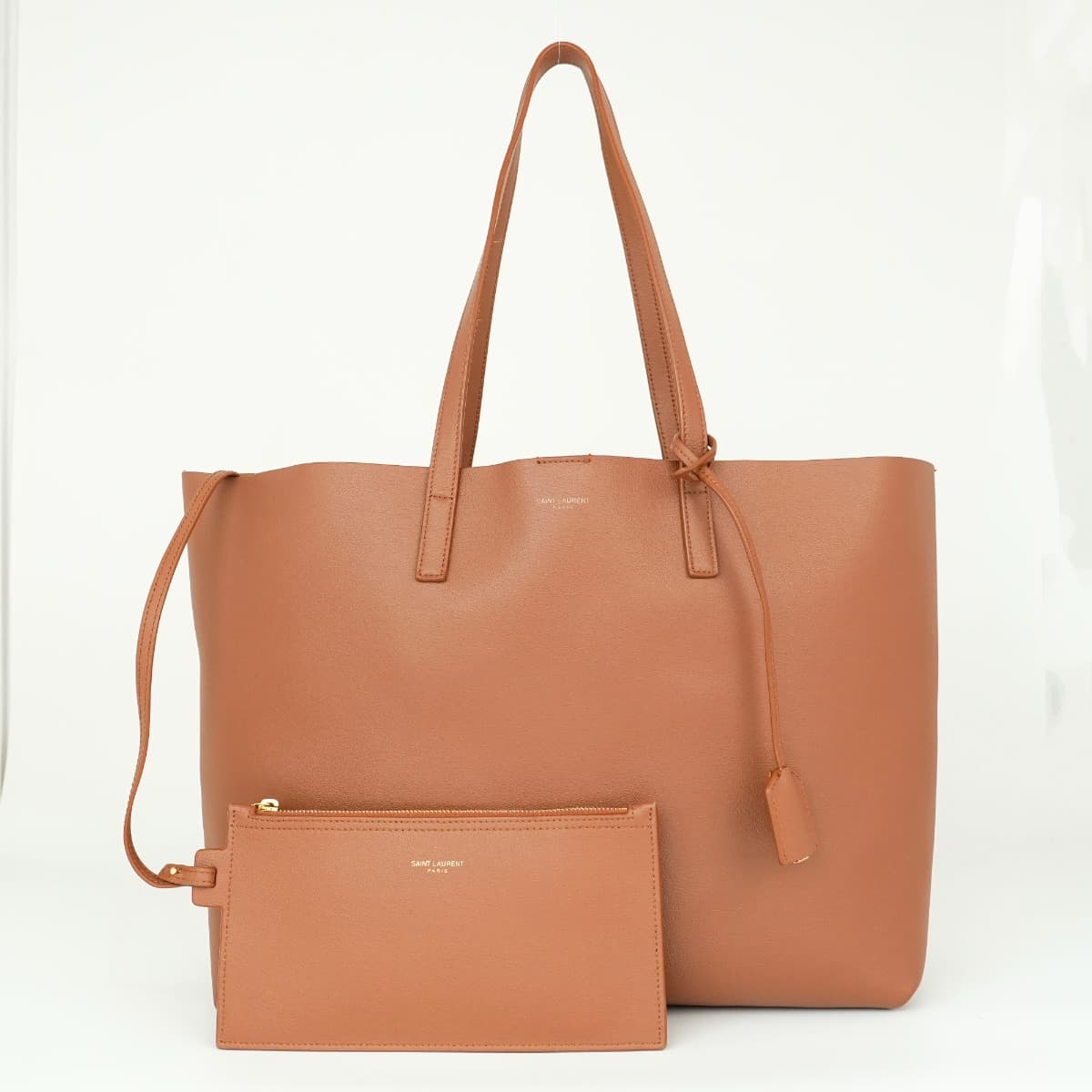 Saint Laurent E/W Shopping Tote in leather