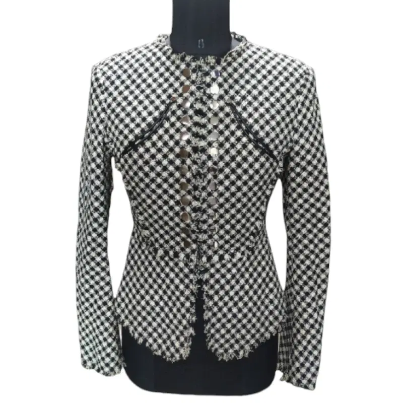 Alexander Wang Tweed Moto Zip Jacket