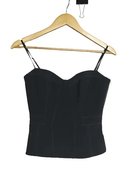 Alexander Wang Black Bralette Cropped Top
