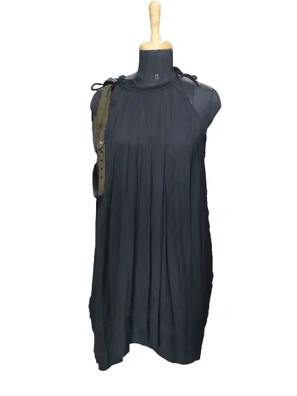 Isabel Marant Black Tie Shoulder Dress