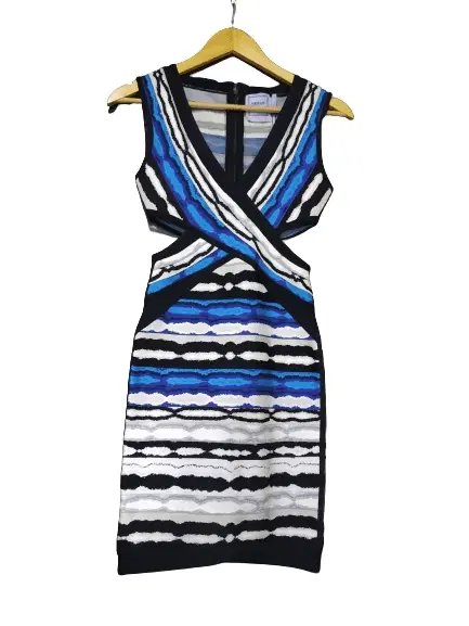 Herve Leger Bandage V neck Sleeveless Dress-Hover-Image