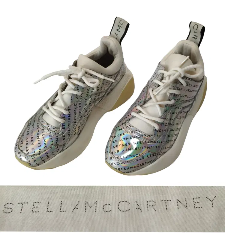 Stella McCartney Silver Monogram Eclypse Sneakers-Hover-Image