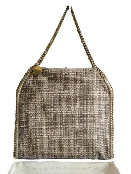 Stella McCartney Falabella Boucle Fold-Over Brown Tote