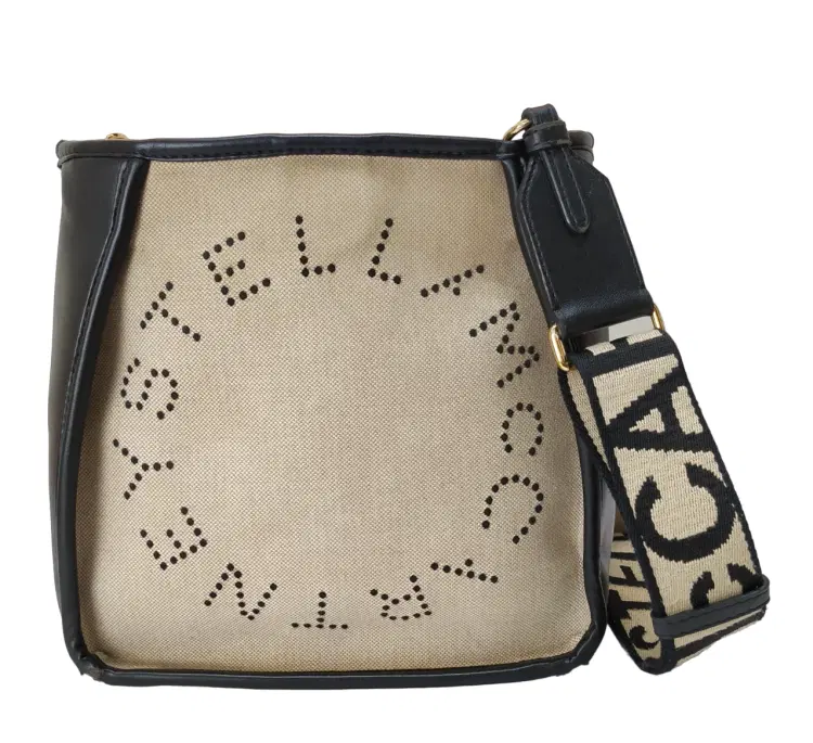 Stella McCartney Black Logo Small Crossbody Bag-Hover-Image