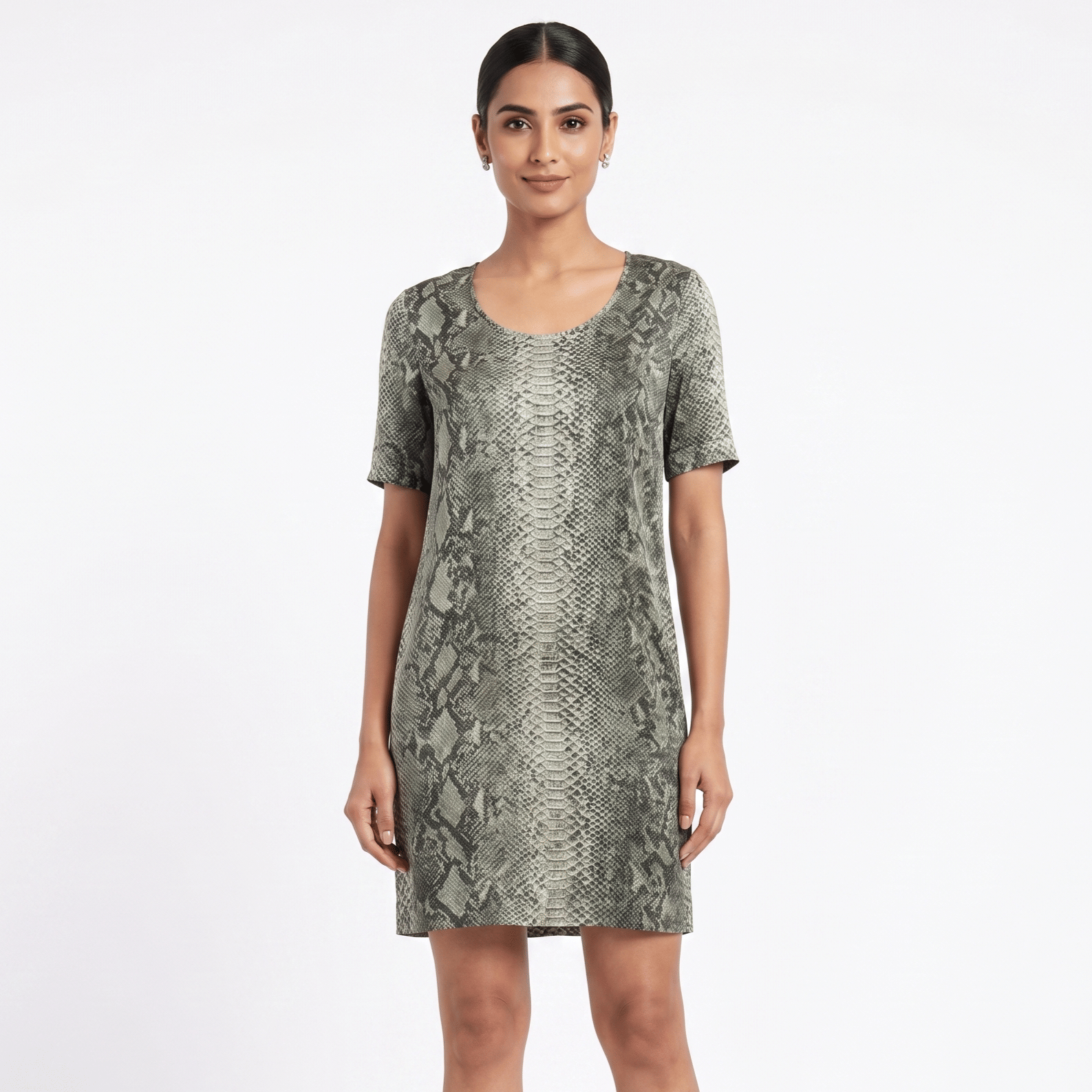 Stella McCartney snake skin print silk dress