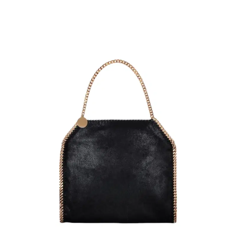 Stella McCartney Black Falabella Shaggy Deer Big Tote