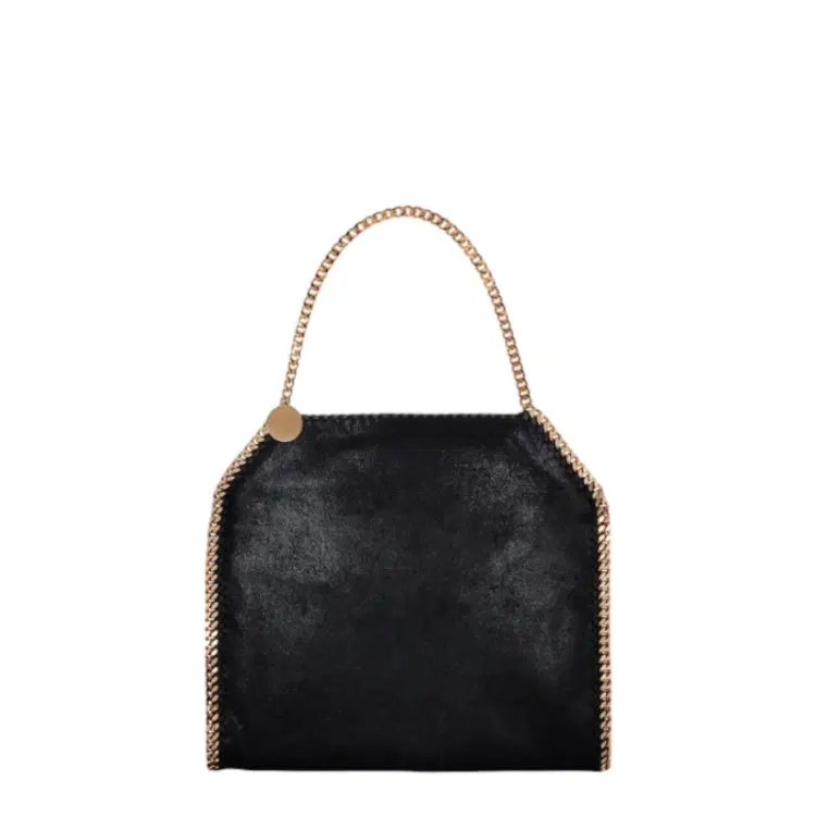 Stella McCartney Black Falabella Shaggy Deer Big Tote-Hover-Image
