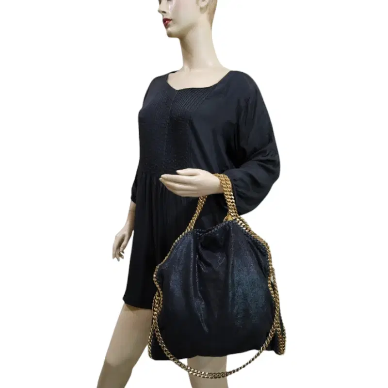 Stella McCartney Falabella Leather Foldover Tote