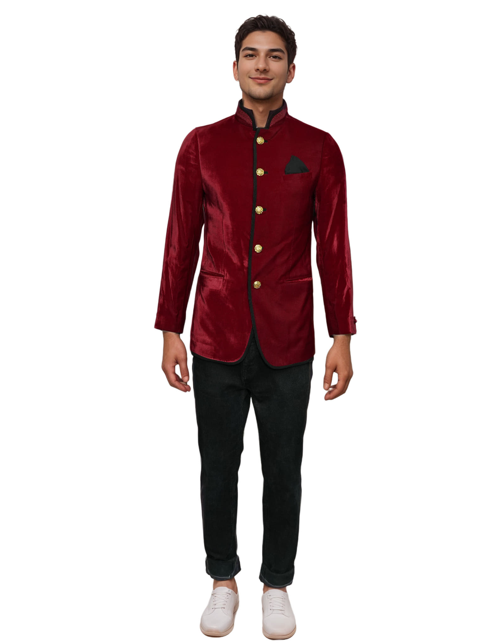 Shantanu and Nikhil Customised Velvet Jacket, Size 36