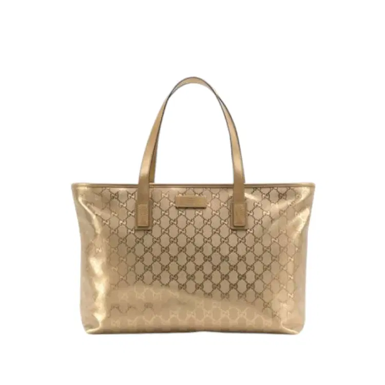 Gucci Gold Signature GG Imprime Tote Bag-Hover-Image