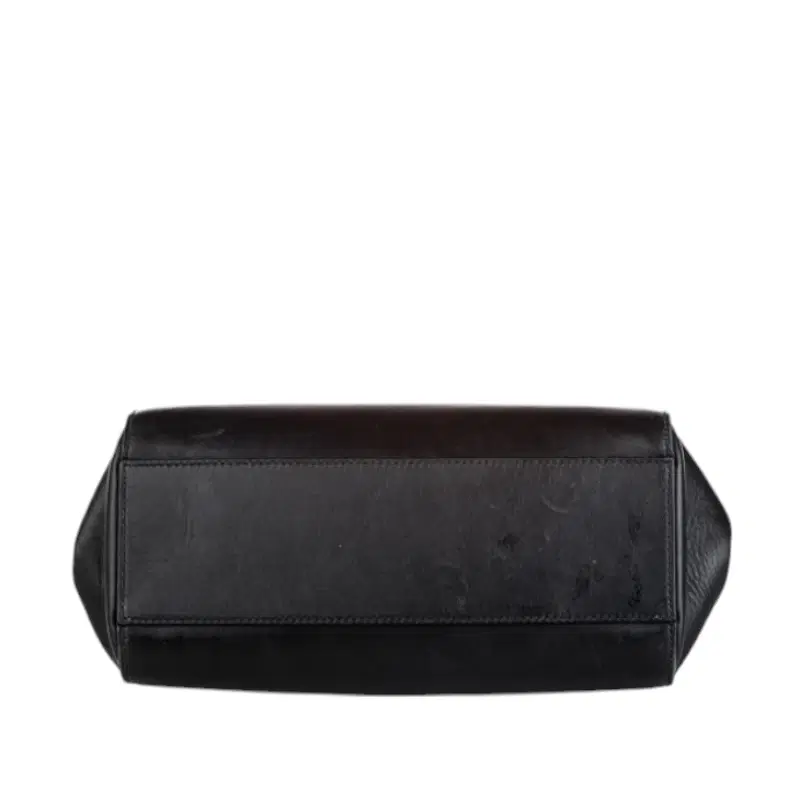 Gucci Black Leather Small Bamboo Nymphaea Satchel ITALY