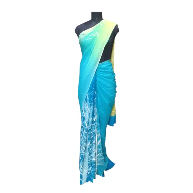 Satyapaul Forest Print Saree