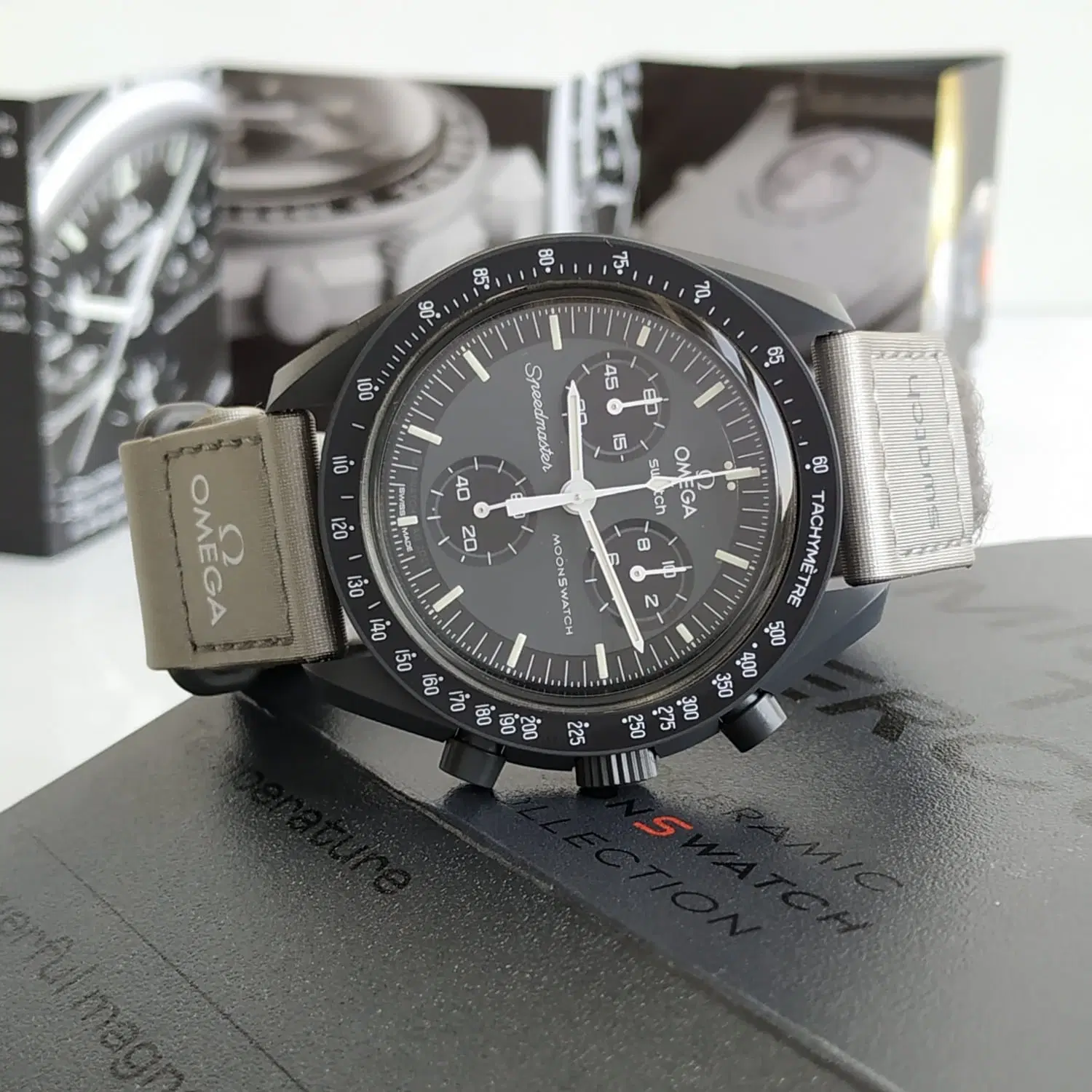 Swatch X Omega Bioceramic Moonswatch Mission On Mercury 42MM Quartz