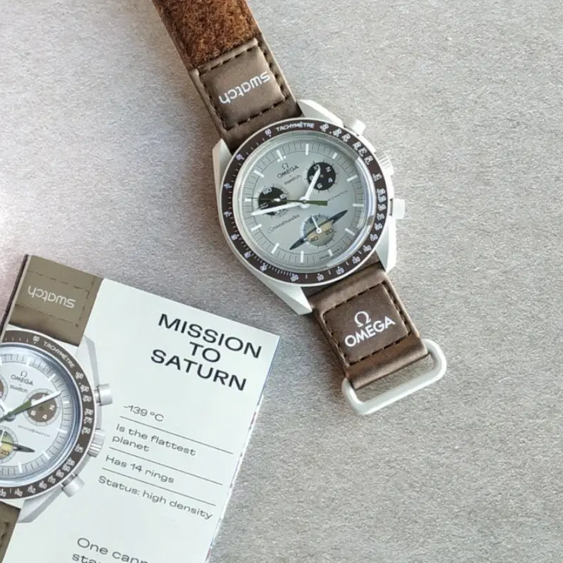 Swatch x Omega Bioceramic Moonswatch Mission to Saturn 42MM Quartz