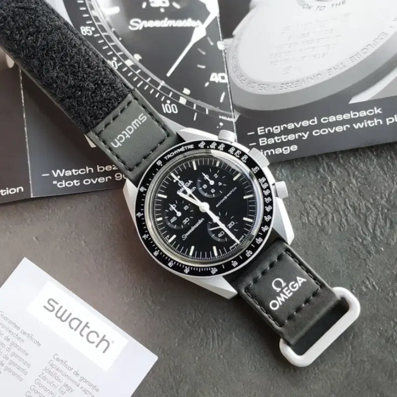 Swatch X Omega Bioceramic Moonswatch Mission On Moon 42MM Quartz