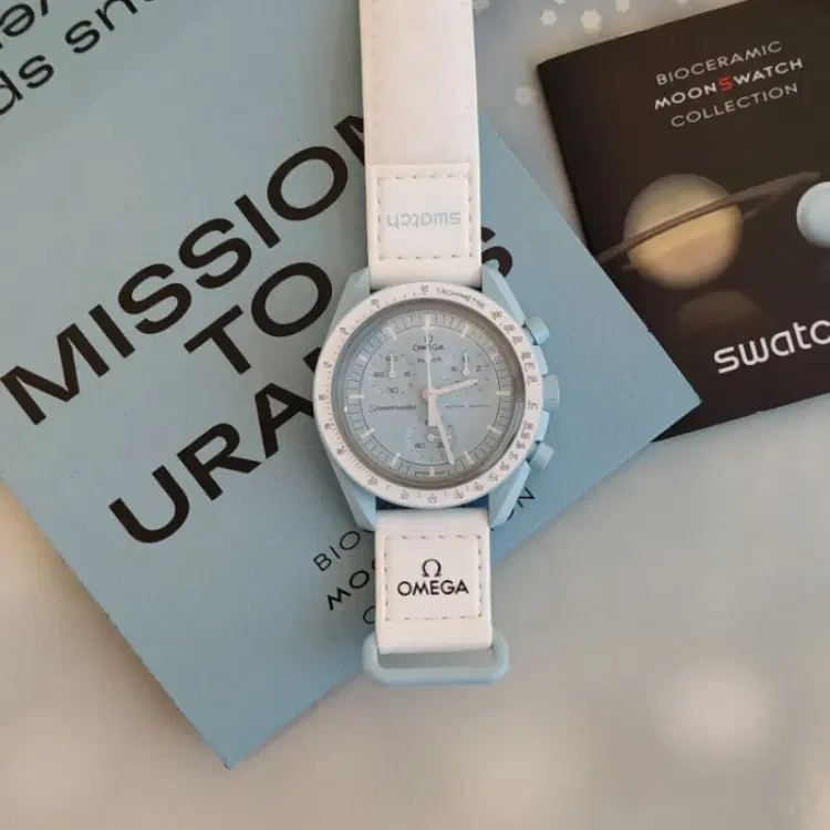 Swatch X Omega Bioceramic Moonswatch Mission On Uranus 42MM Quartz-Hover-Image