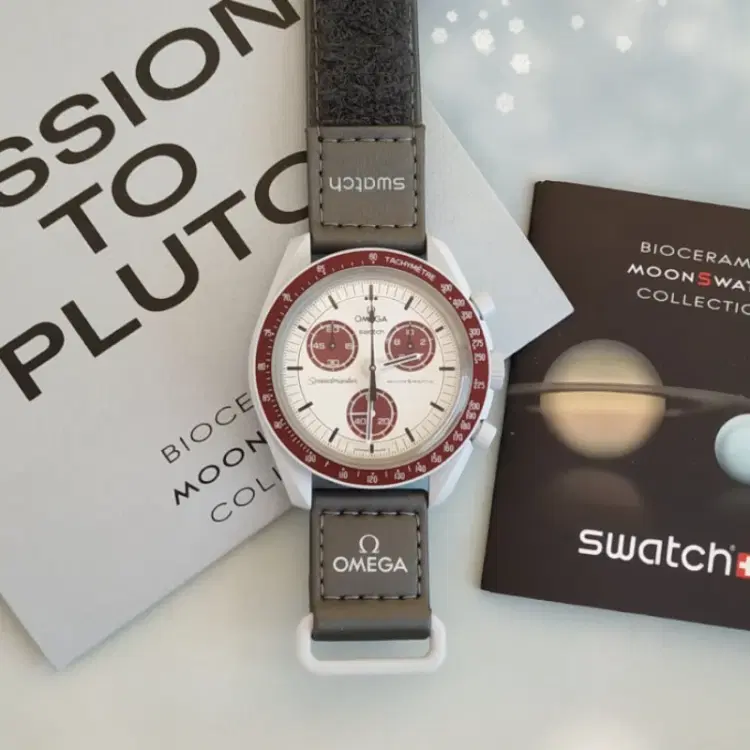 Swatch X Omega Bioceramic Moonswatch Mission On Pluto 42MM Quartz-Hover-Image