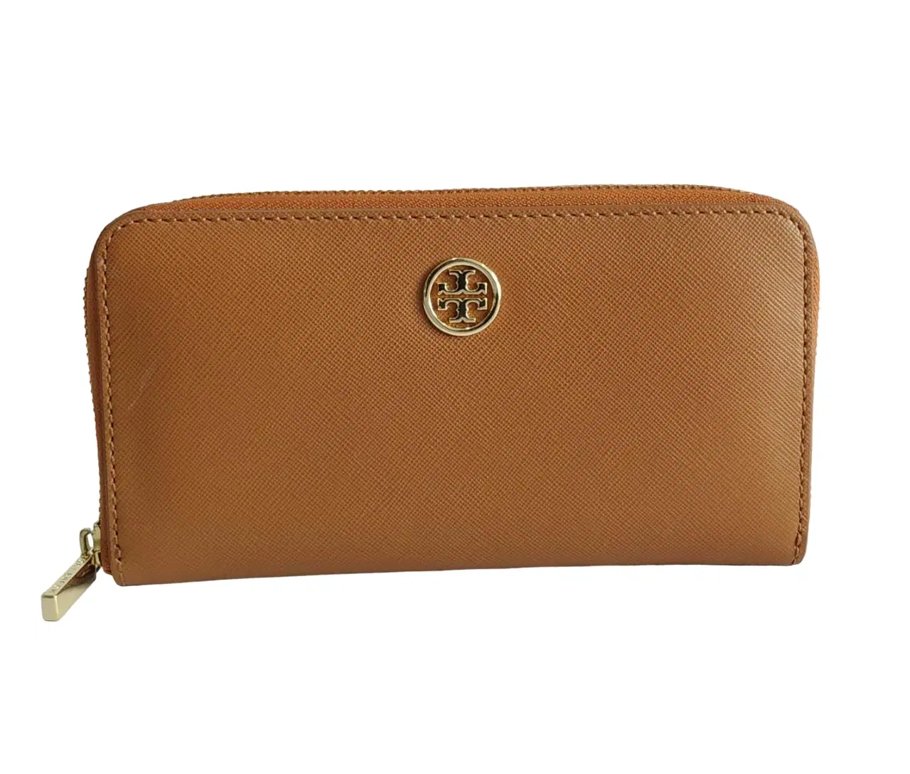 Tory Burch Robinson Zip Around Leather Wallet