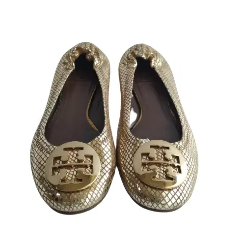 Tory Burch Gold Flats