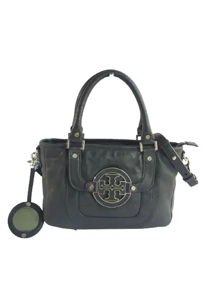 Tory Burch Black Amanda Hobo Crossbody Satchel
