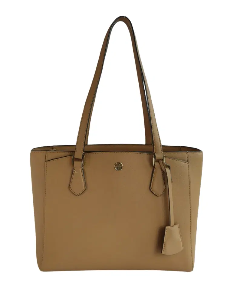 Tory Burch Robinson Saffiano Leather Tote-Hover-Image