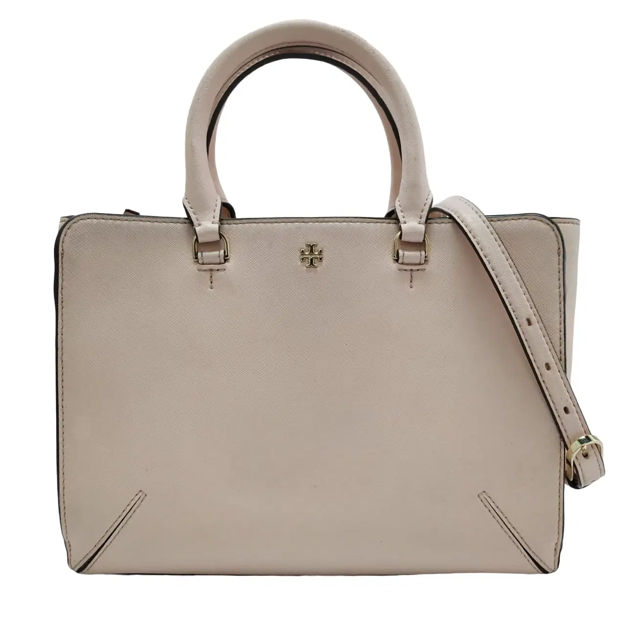 Tory Burch Robinson Saffiano Leather Top Zip Tote