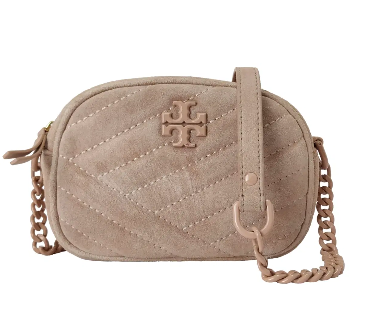 Tory Burch Kira Chevron Suede Small Camera Bag