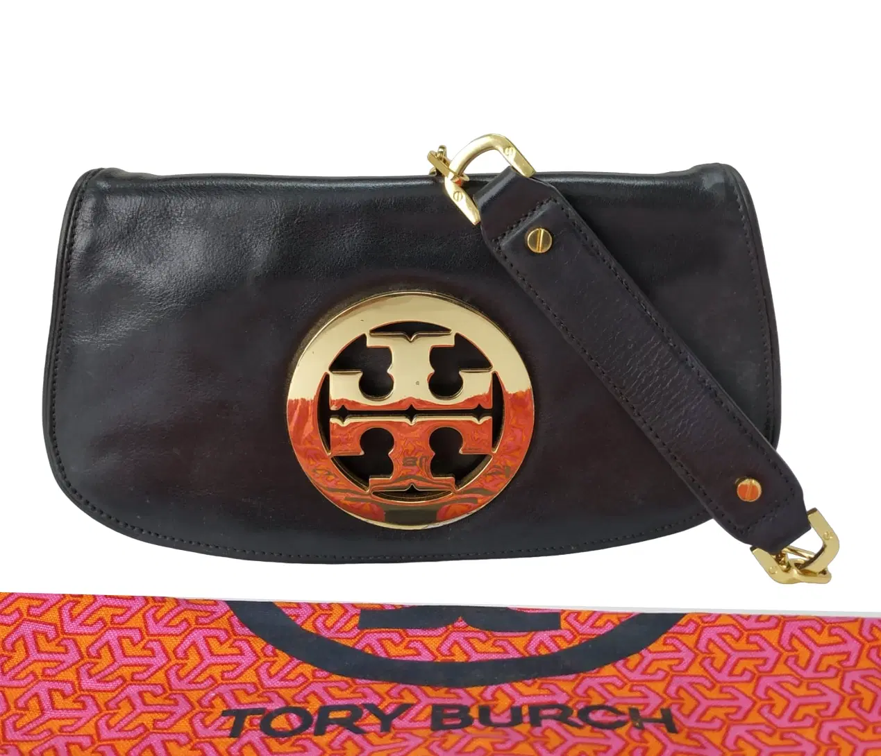 Tory Burch Black Reva Clutch