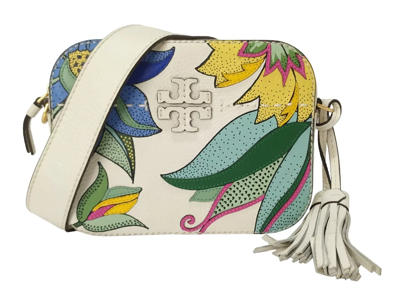 Tory Burch McGraw Applique Floral Camera Bag