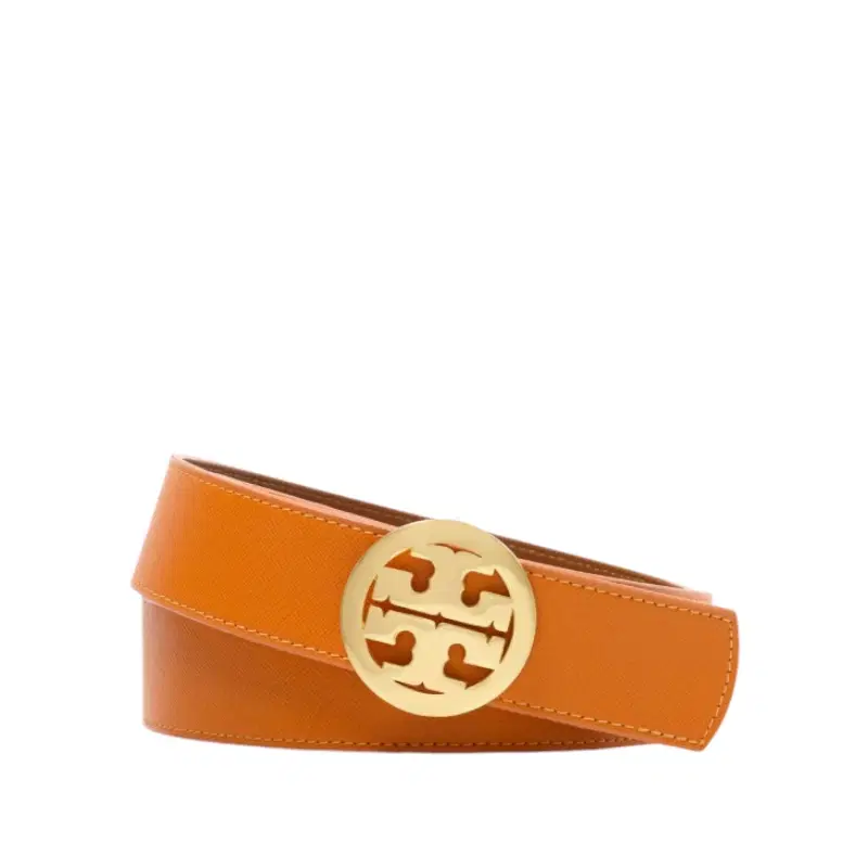 Tory Burch Reversible Logo Belt (Orange & Brown)