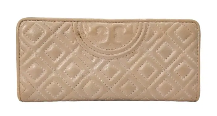 Tory Burch Zip Continental Fleming Wallet Quilted Light Pink-Hover-Image
