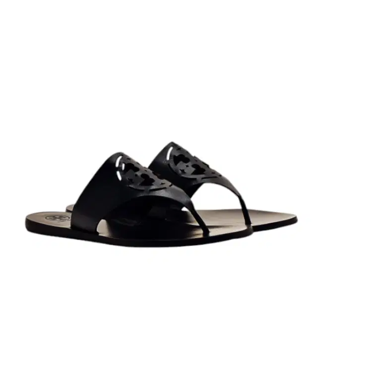 Tory Burch Black Navy Zoey Thong Sandals-Hover-Image