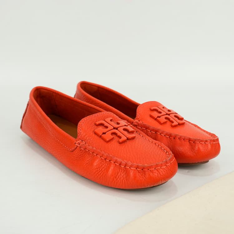 Size 7.5 - Tory Burch Leather Lowell Loafers-Hover-Image