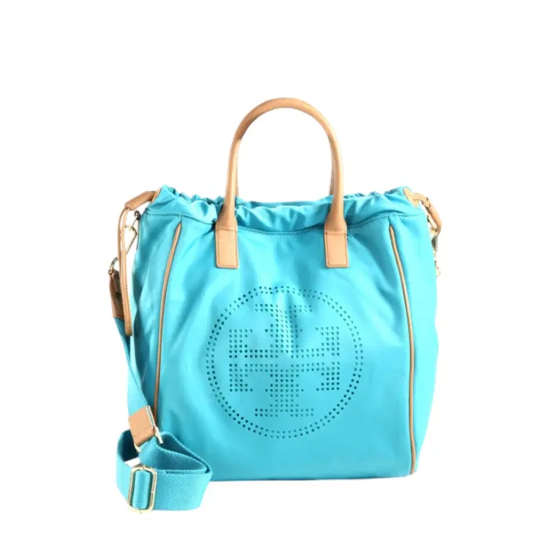 Tory Burch Perforated Nylon Drawstring Tote