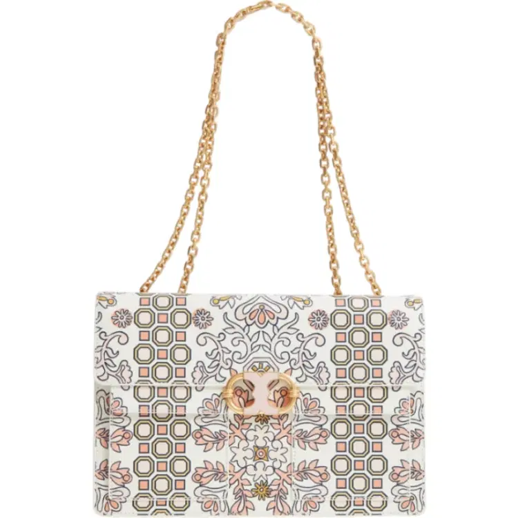 Tory Burch Gemini Large Printed Link Chain Shoulder Bag-Hover-Image
