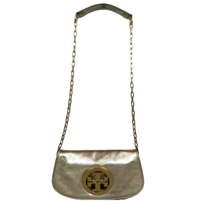 Tory Burch Reva Metallic Clutch